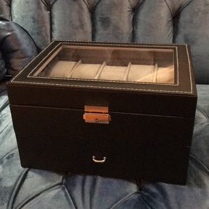 Watch box leather